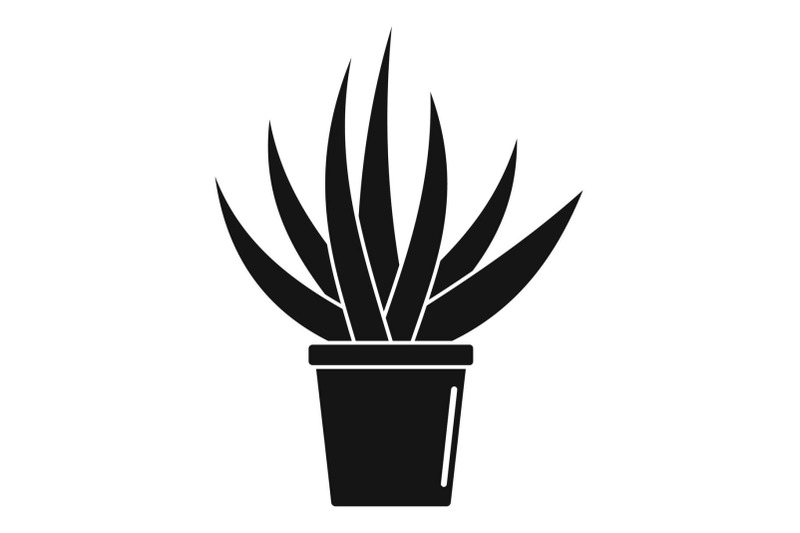 aloe-housepot-icon-simple-style
