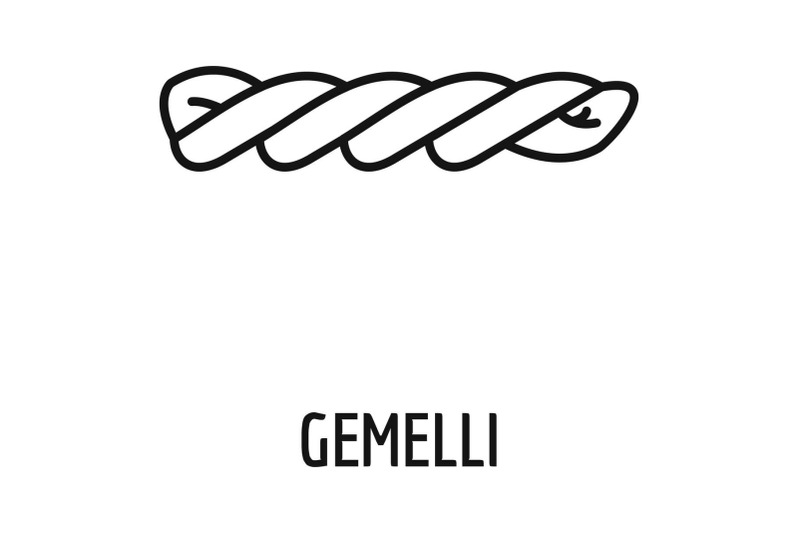 gemelli-icon-outline-style