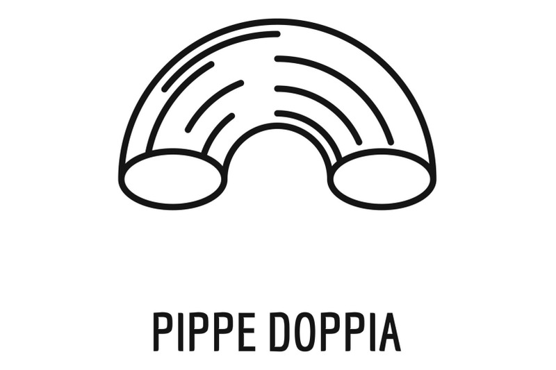 pippe-doppia-icon-outline-style