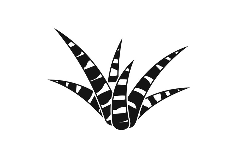 striped-aloe-icon-simple-style