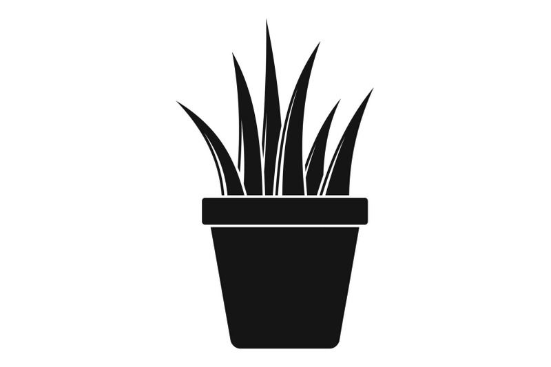 aloe-pot-icon-simple-style