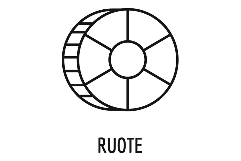 ruote-pasta-icon-outline-style