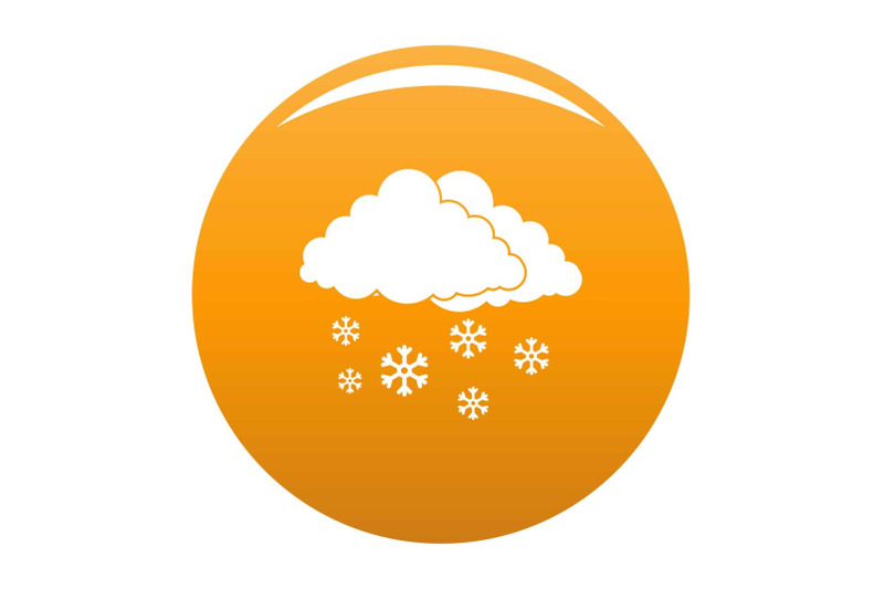 snow-cloud-holiday-icon-vector-orange