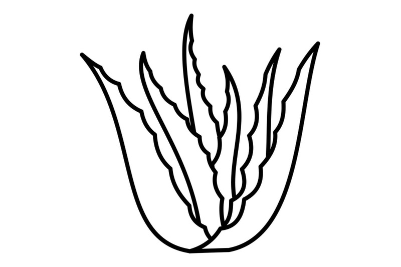 aloe-vera-plant-icon-outline-style