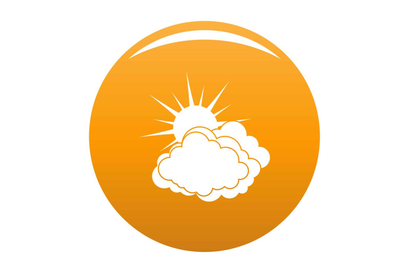 blue-cloudy-sun-icon-vector-orange