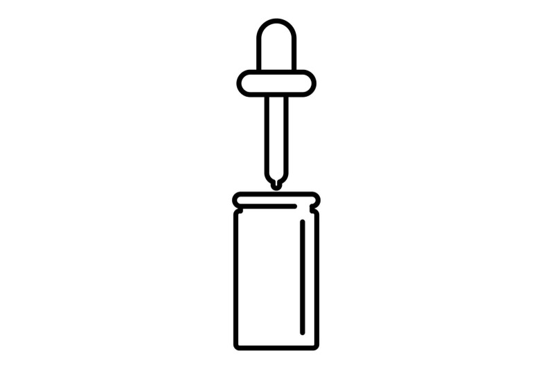 aloe-pipette-icon-outline-style