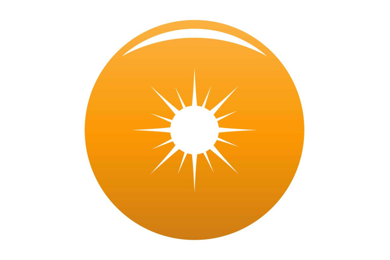 sun-icon-vector-orange