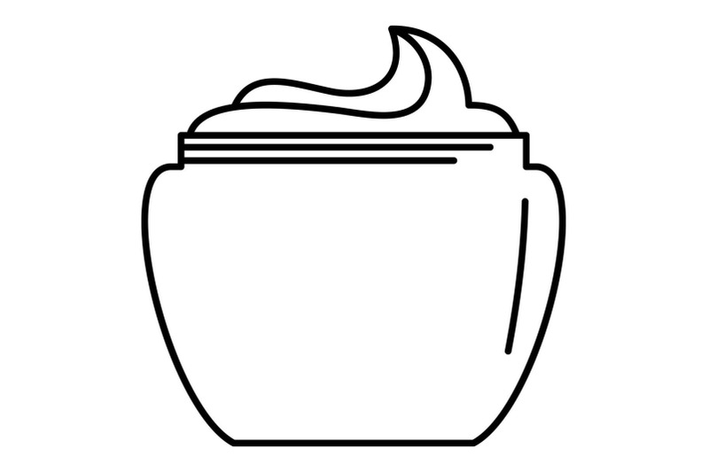 aloe-body-cream-icon-outline-style