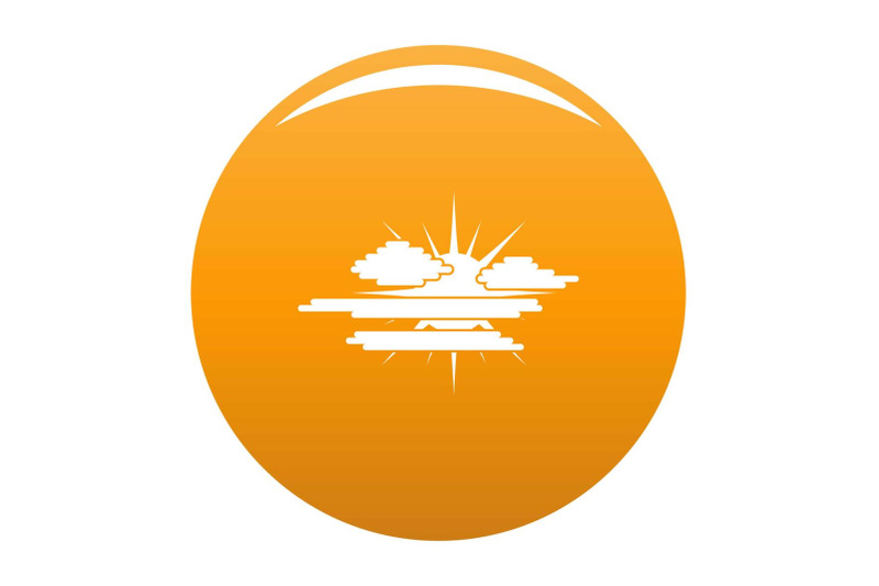 cloudy-sun-icon-vector-orange