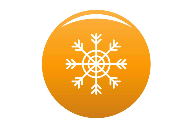 snowflake-icon-vector-orange