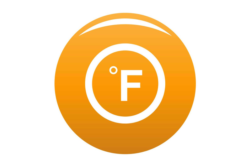 fahrenheit-icon-vector-orange