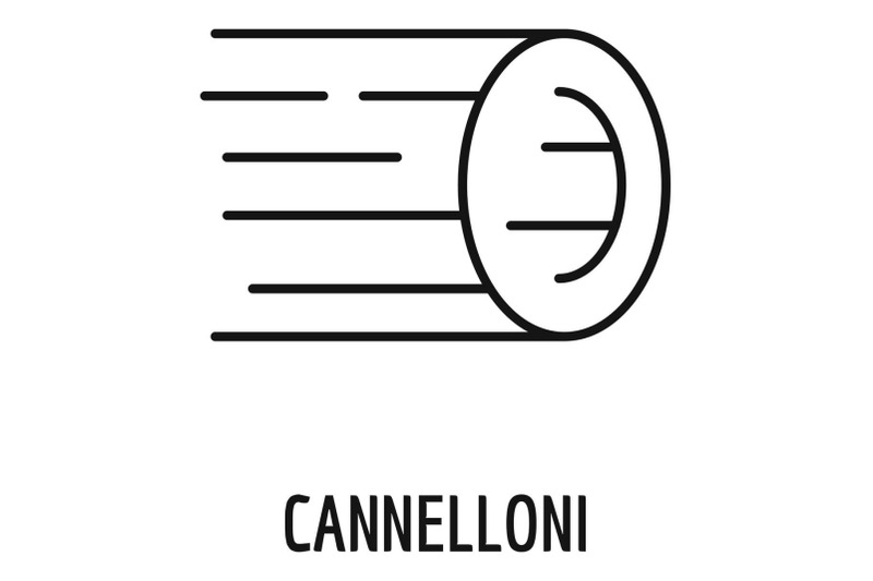 cannelloni-pasta-icon-outline-style