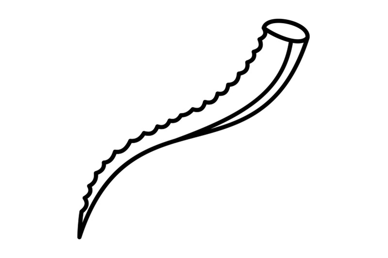 aloe-branch-icon-outline-style