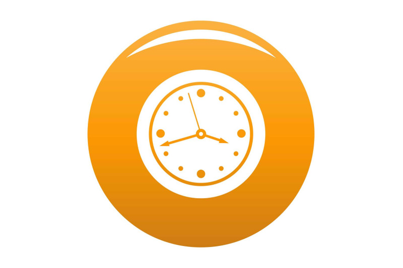 clock-design-icon-vector-orange