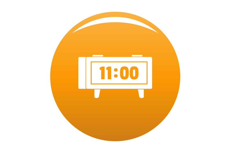 alarm-clock-retro-icon-vector-orange