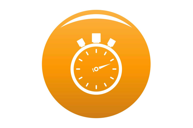 stopwatch-modern-icon-vector-orange