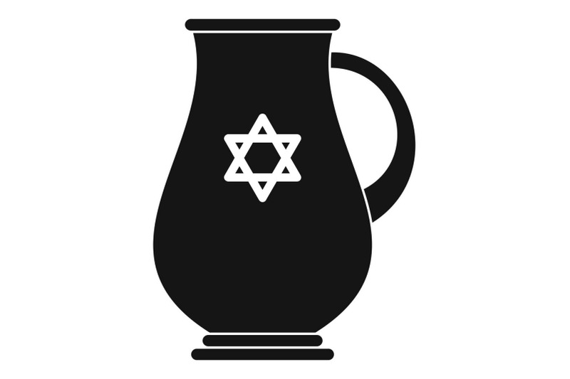 jewish-jug-icon-simple-style