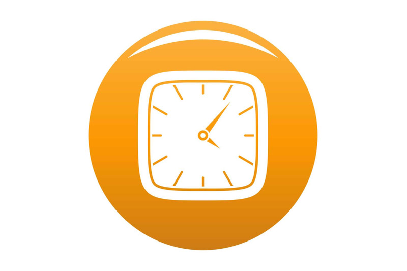 clock-wall-icon-vector-orange