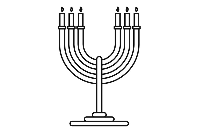 candles-support-icon-outline-style