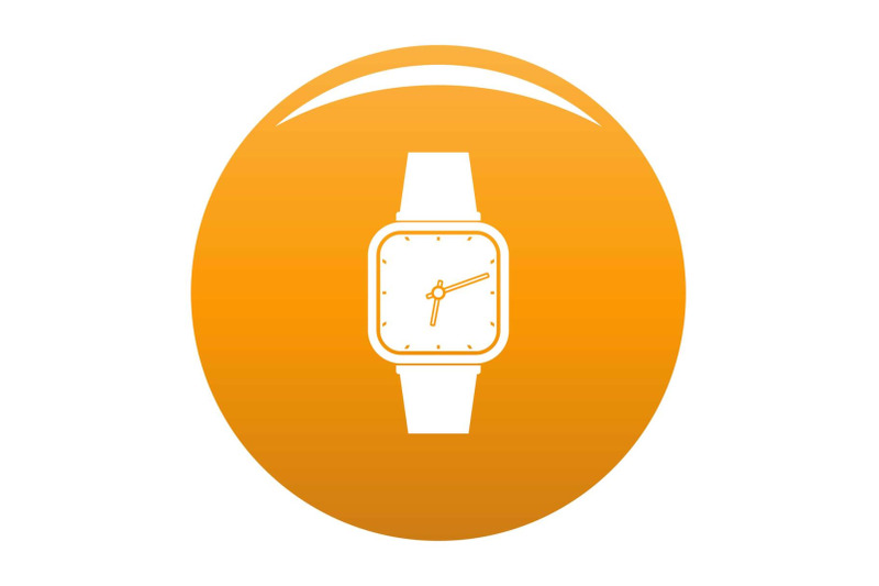 wristwatch-retro-icon-vector-orange