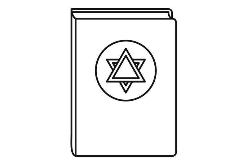 torah-book-icon-outline-style