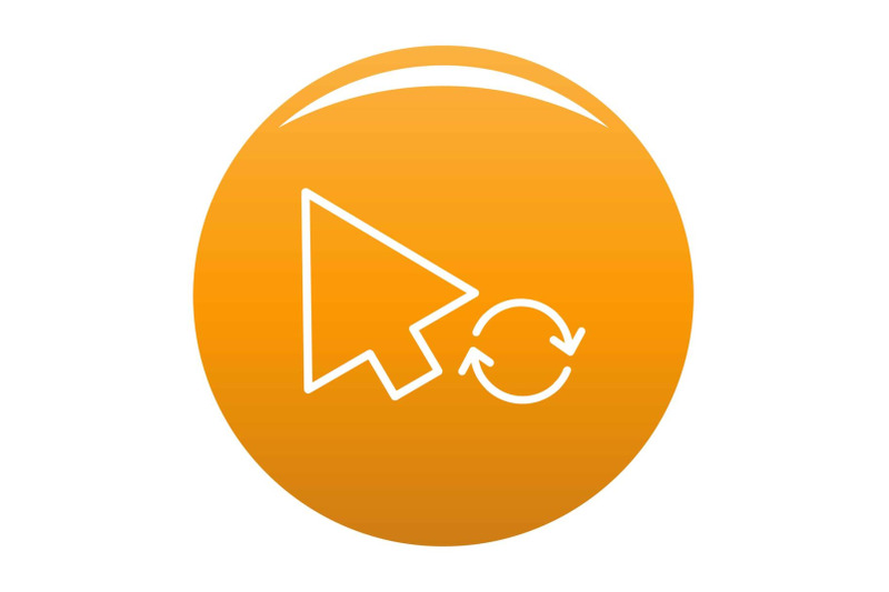 arrow-cursor-loading-icon-vector-orange