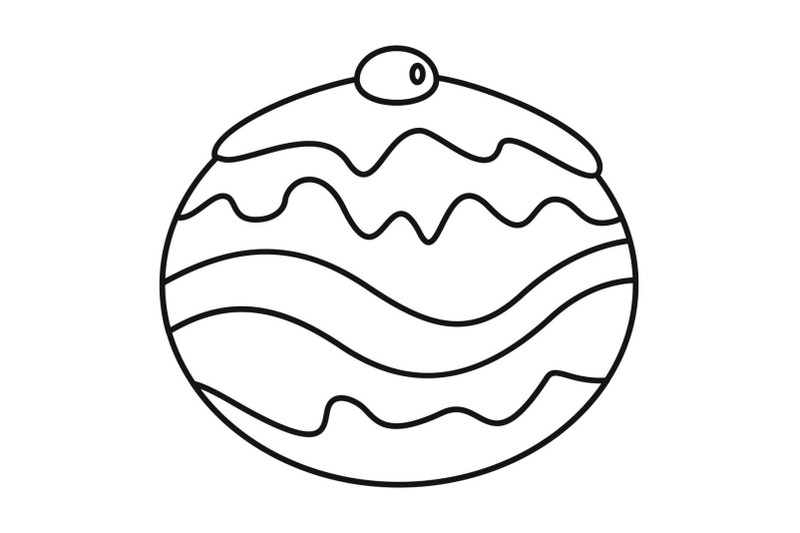 jewish-bakery-icon-outline-style