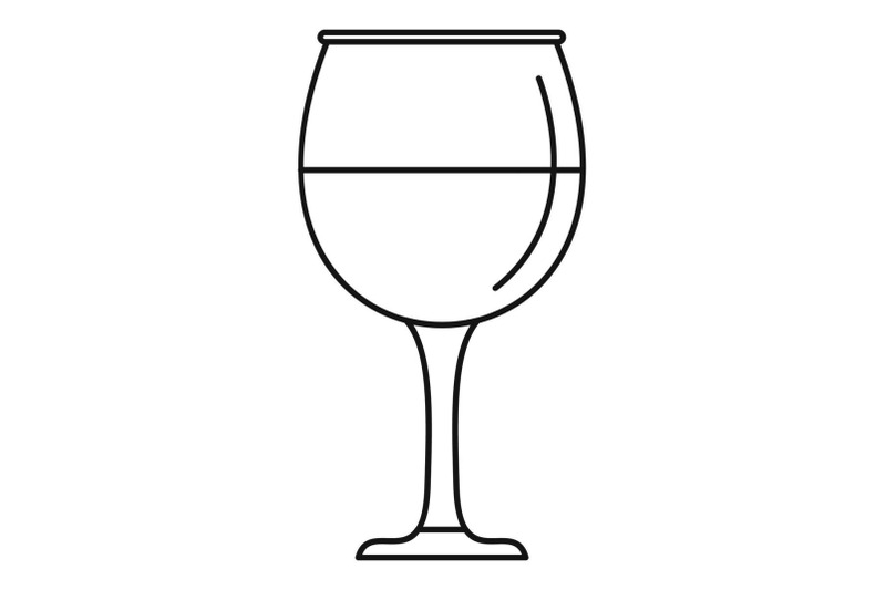 wine-glass-icon-outline-style