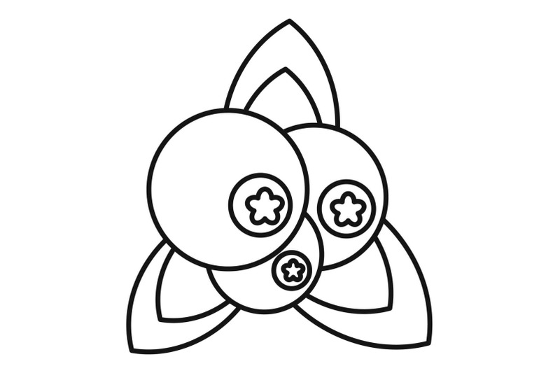 fresh-berries-icon-outline-style