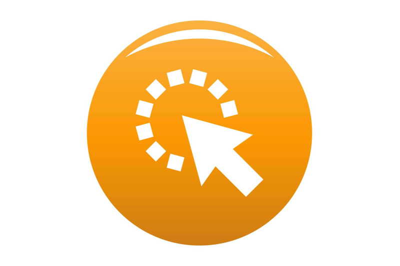 cursor-pixel-icon-vector-orange