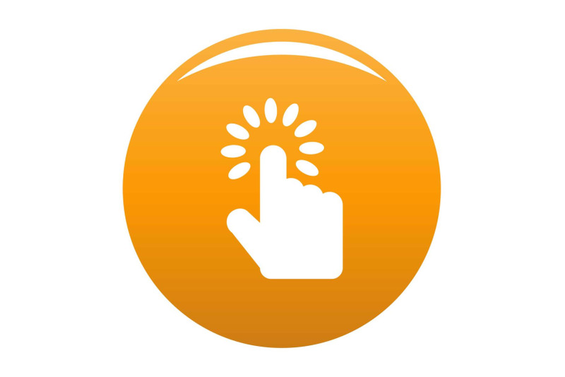 hand-cursor-icon-vector-orange