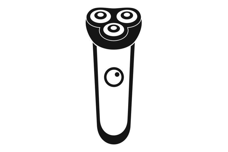 electric-shaver-icon-simple-style