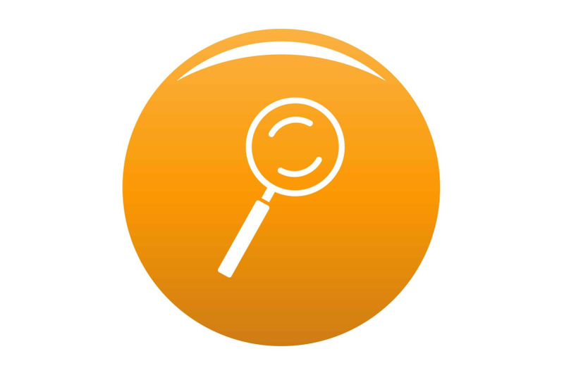 cursor-magnifier-element-icon-vector-orange