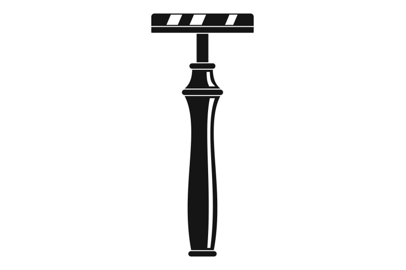 retro-razor-icon-simple-style