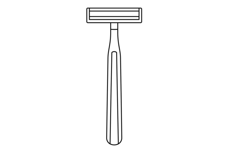 classic-razor-icon-outline-style