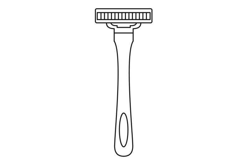 man-razor-icon-outline-style