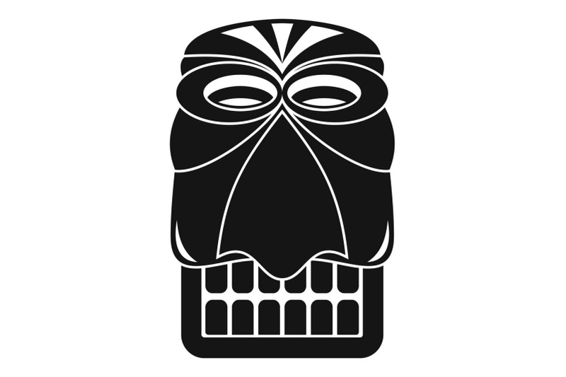 wood-tiki-idol-icon-simple-style