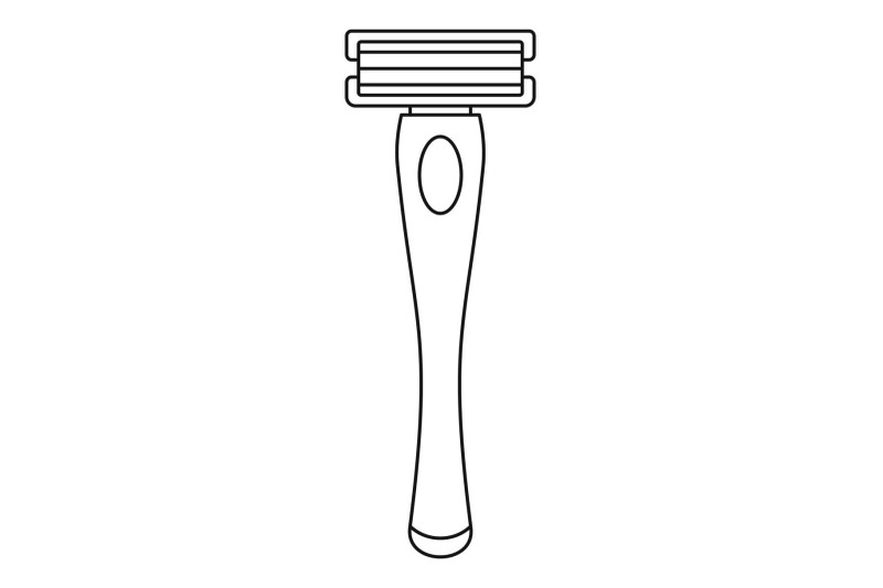 woman-razor-icon-outline-style
