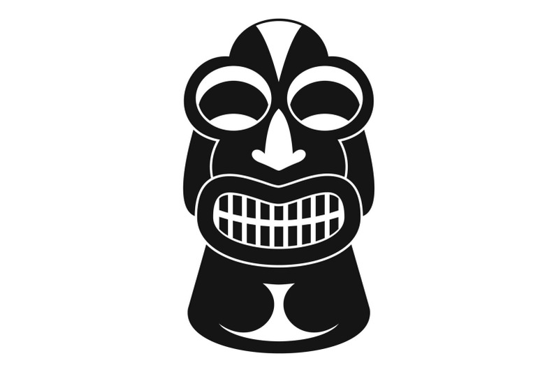 tiki-idol-hawaii-icon-simple-style