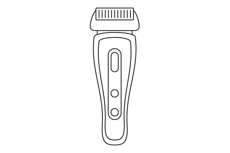 hair-shaver-icon-outline-style