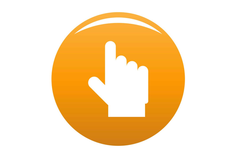 hand-cursor-website-icon-vector-orange