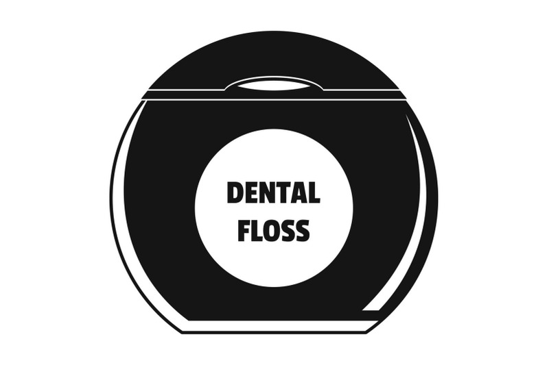 round-box-floss-icon-simple-style