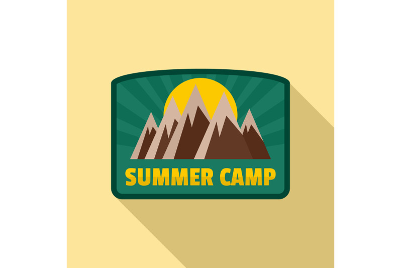 summer-camp-logo-flat-style