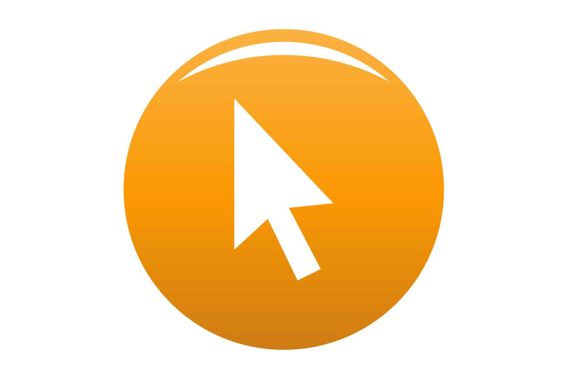 cursor-normal-element-icon-vector-orange