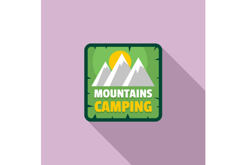 moutains-camping-logo-flat-style