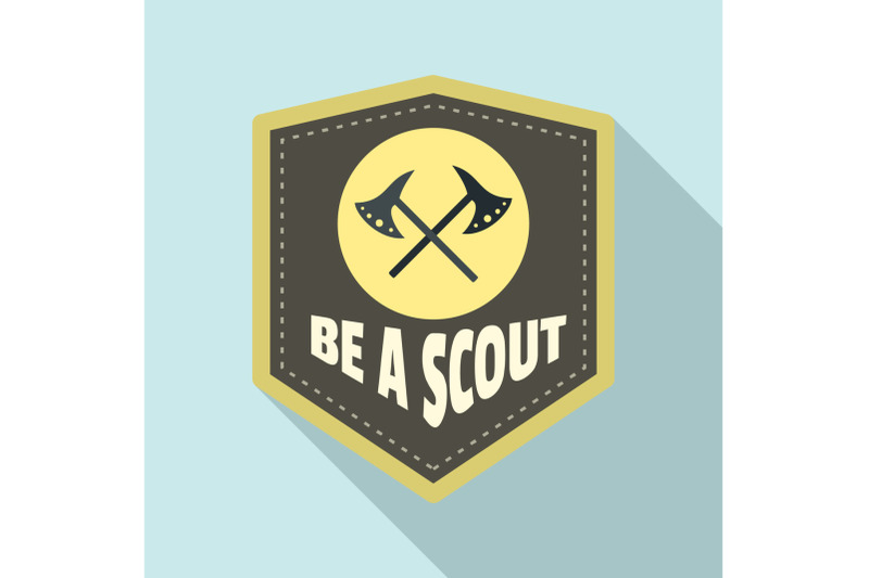 be-a-scout-axe-logo-flat-style