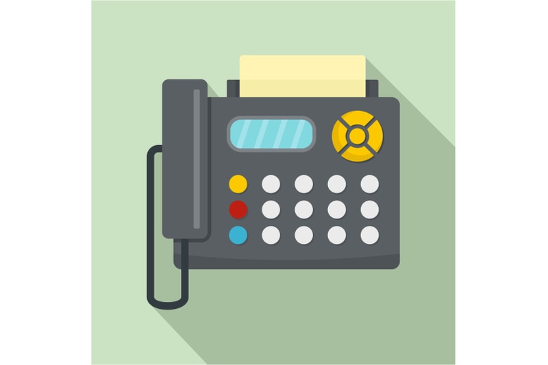 fax-machine-icon-flat-style