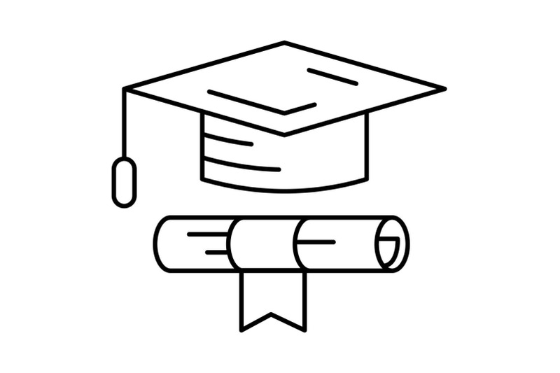 school-graduated-icon-outline-style