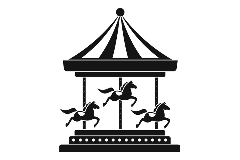 horse-carousel-icon-simple-style