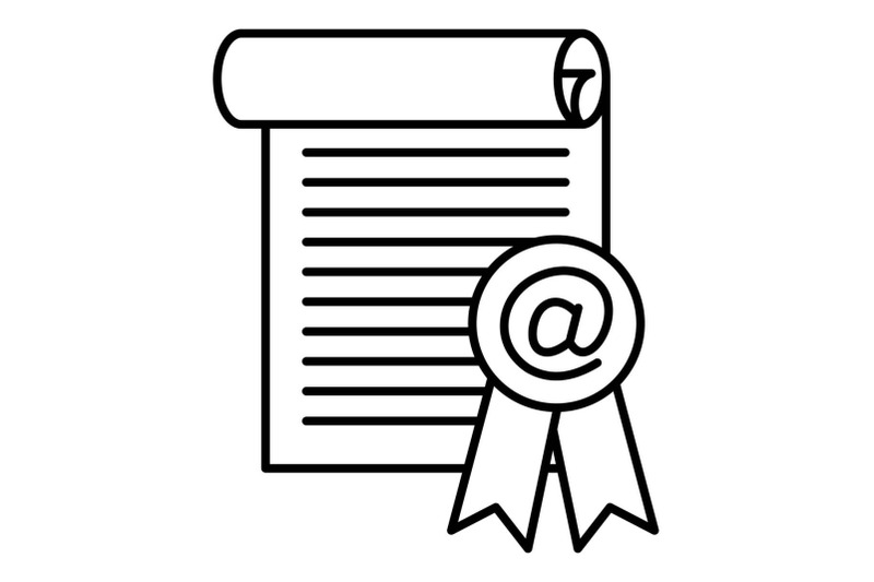 graduated-paper-icon-outline-style